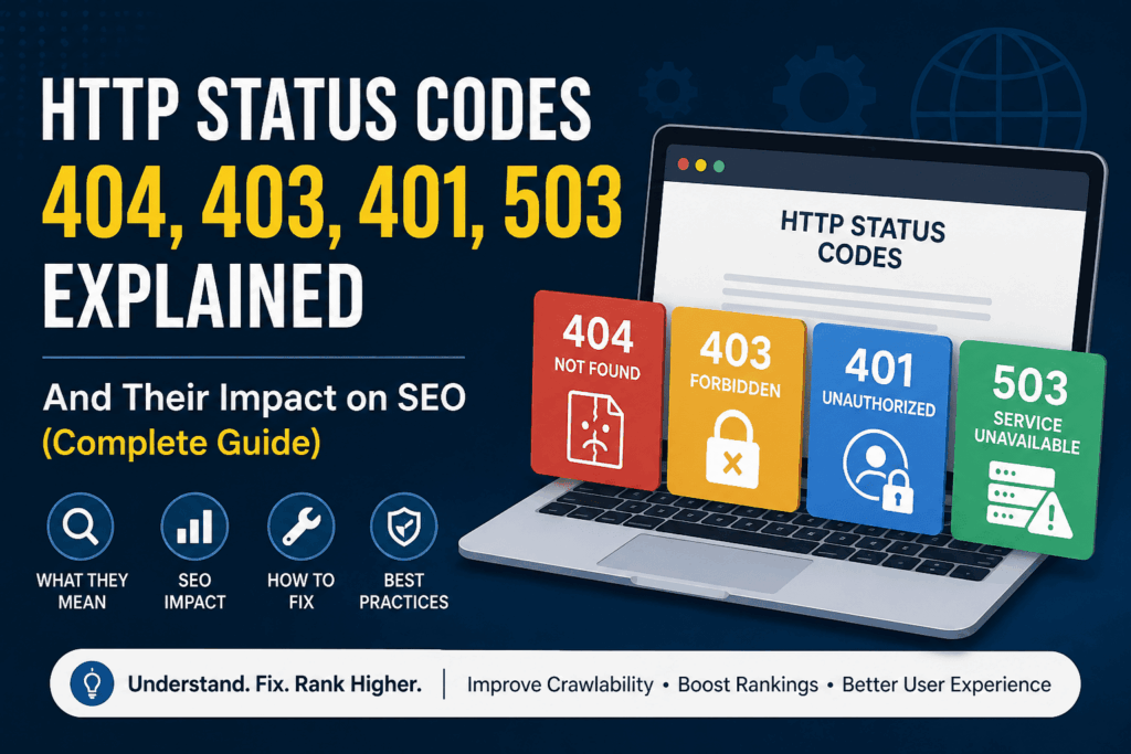 http status code-503,404,401